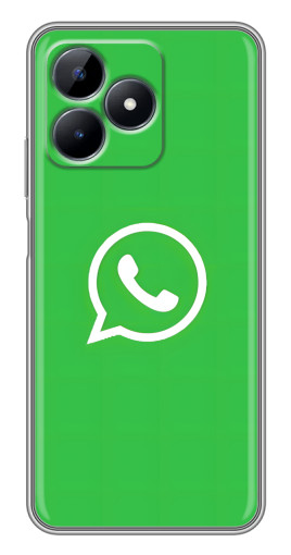 Чехол с картинкой "Лого Вацап" для Realme C51
