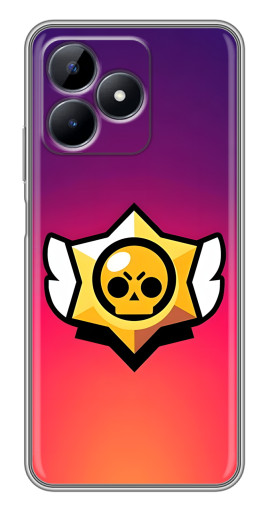 Чехол с печатью "Логотип Brawl Stars" для Realme C51