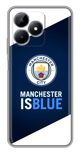 Силиконовый чехол с изображением "Manchester is Blue" для Realme C51