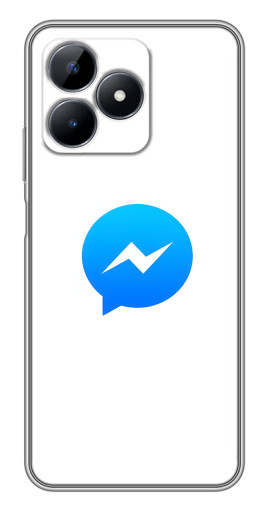 Чехол с печатью "messenger logo" для Realme C51