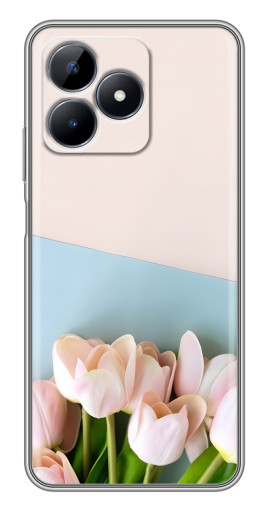 Чехол с картинкой "Нежные тюльпаны" для Realme C51