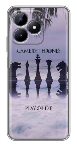 Чехол с картинкой "Play or Die" для Realme C51
