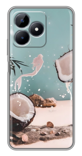 Силиконовый чехол с изображением "Половинки кокоса" для Realme C51