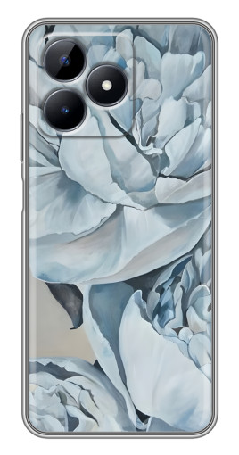 Чехол с печатью "Рисунок пионы" для Realme C51