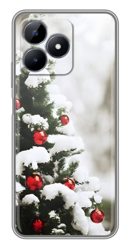 Чехол с картинкой "Рождественская елка" для Realme C51