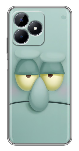Чехол с картинкой "Сквидвард" для Realme C51