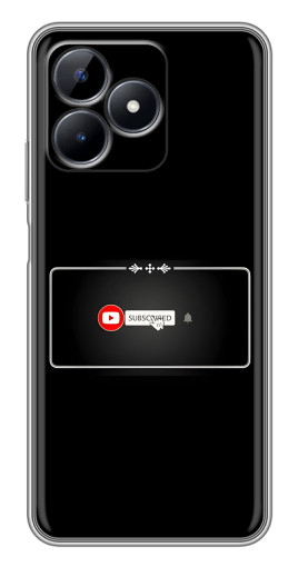 Чехол с картинкой "subscribed" для Realme C51