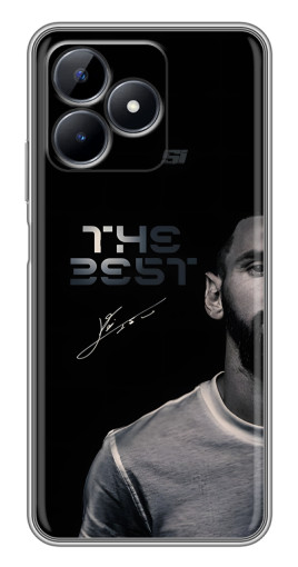 Силиконовый чехол с изображением "The Best Messi" для Realme C51