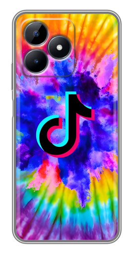 Силиконовый чехол с изображением "TikTok в красках" для Realme C51