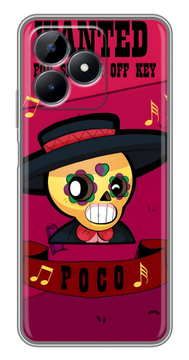 Чехол с картинкой "WANTED POCO" для Realme C51
