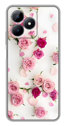 Чехол с картинкой "Яркие розы" для Realme C51