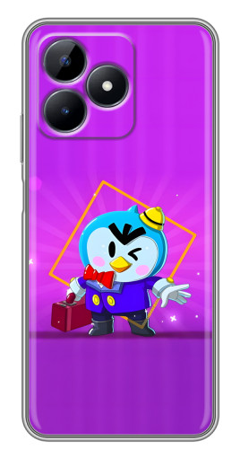 Чехол с печатью "Яркий пингвин" для Realme C51