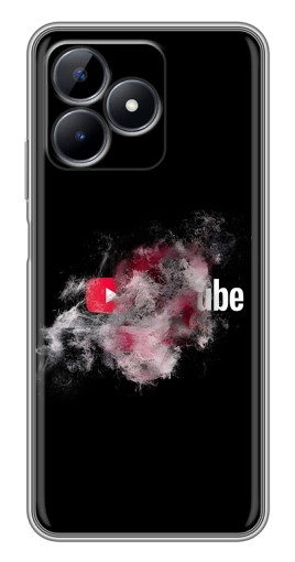 Чехол с печатью "Яркий Ютуб" для Realme C51