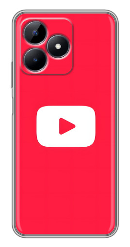 Чехол с печатью "YouTube Кнопка" для Realme C51