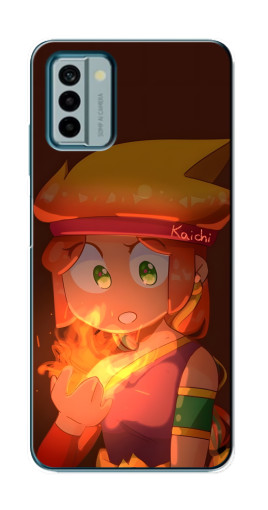 Чехол с принтом "Amber с огнем" для Nokia G22