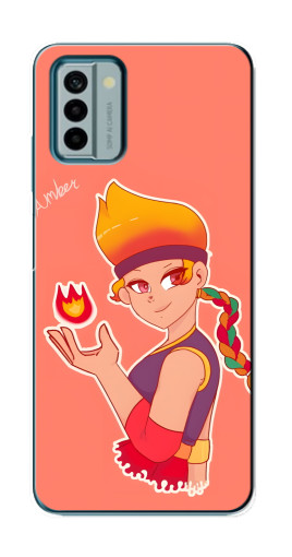 Чехол с печатью "Amber с огоньком" для Nokia G22