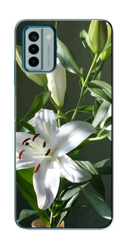Чехол с печатью "Белые лилии" для Nokia G22