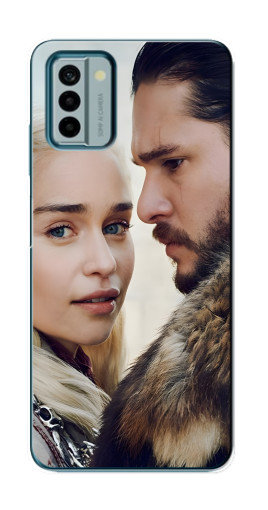 Силиконовый чехол с изображением "Дейнерис и Сноу" для Nokia G22