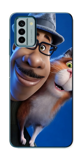 Чехол с печатью "Джо и кот" для Nokia G22