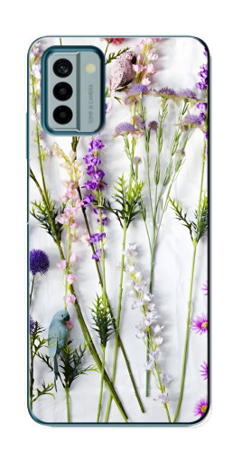 Силиконовый чехол с изображением "Фон полевых цветов" для Nokia G22