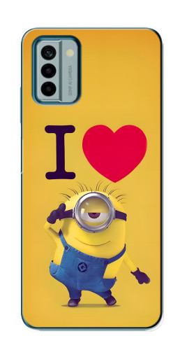 Чехол с принтом "I Love Minion" для Nokia G22