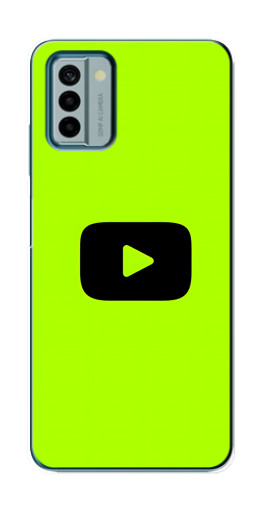 Чехол с картинкой "Кнопка Ютуба" для Nokia G22