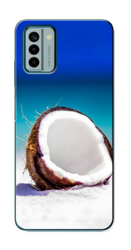 Чехол с принтом "Кокос на пляже" для Nokia G22