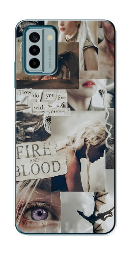 Чехол с печатью "Коллаж Дейнерис" для Nokia G22