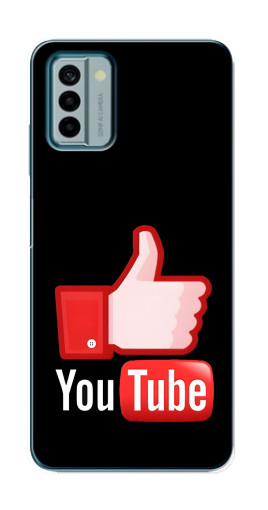 Силиконовый чехол с изображением "Лайк YouTube" для Nokia G22