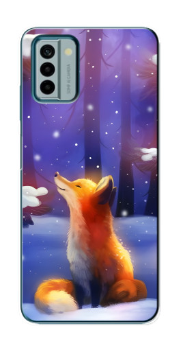 Силиконовый чехол с изображением "Лисичка в лесу" для Nokia G22