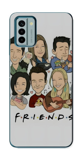 Силиконовый чехол с изображением "Мультяшные Друзья" для Nokia G22