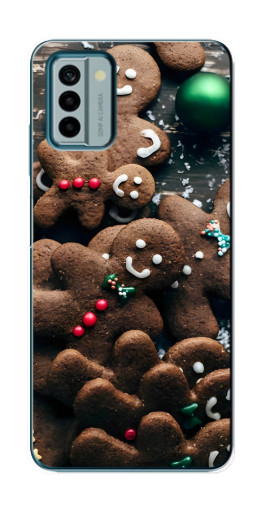 Чехол с принтом "Новогодние человечки" для Nokia G22