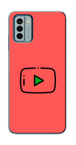 Чехол с печатью "Рисованная кнопка" для Nokia G22