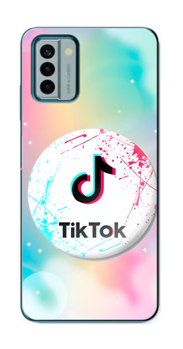 Силиконовый чехол с изображением "TikTok принт" для Nokia G22