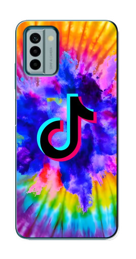 Чехол с принтом "TikTok в красках" для Nokia G22