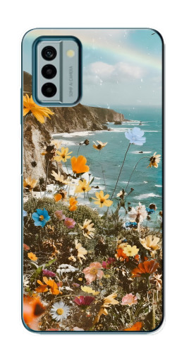 Чехол с картинкой "Яркие полевые цветы" для Nokia G22