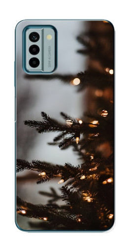 Чехол с печатью "Елка с гирляндой" для Nokia G22
