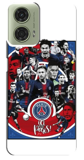 Чехол с печатью "Команда PSG" для Motorola MOTO G24
