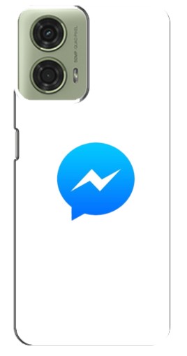Чехол с печатью "messenger logo" для Motorola MOTO G24