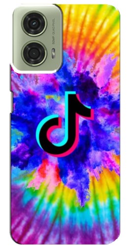 Чехол с принтом "TikTok в красках" для Motorola MOTO G24