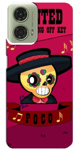 Чехол с принтом "WANTED POCO" для Motorola MOTO G24