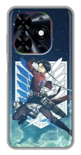 Чехол с принтом "Аккерман Леви" для Tecno Spark Go 2024 (BG6)