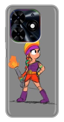 Чехол с картинкой "Amber с факелом" для Tecno Spark Go 2024 (BG6)