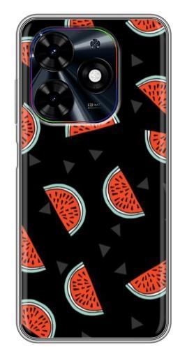 Чехол с картинкой "Арбузы на черном" для Tecno Spark Go 2024 (BG6)
