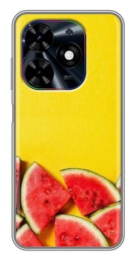 Чехол с печатью "Арбузики на желтом" для Tecno Spark Go 2024 (BG6)