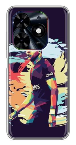 Силиконовый чехол с изображением "ART Mbappe" для Tecno Spark Go 2024 (BG6)