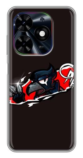 Чехол с печатью "Ассасин Ворон" для Tecno Spark Go 2024 (BG6)