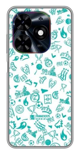 Силиконовый чехол с изображением "Атрибутика Real Madrid" для Tecno Spark Go 2024 (BG6)