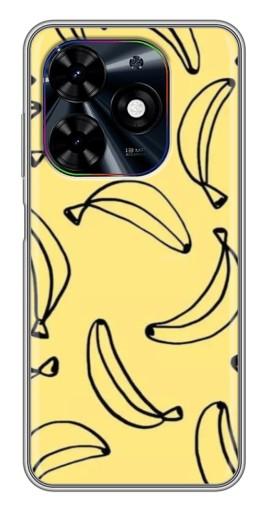 Силиконовый чехол с изображением "Бананчики" для Tecno Spark Go 2024 (BG6)