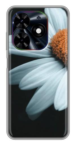 Силиконовый чехол с изображением "Белая ромашка" для Tecno Spark Go 2024 (BG6)
